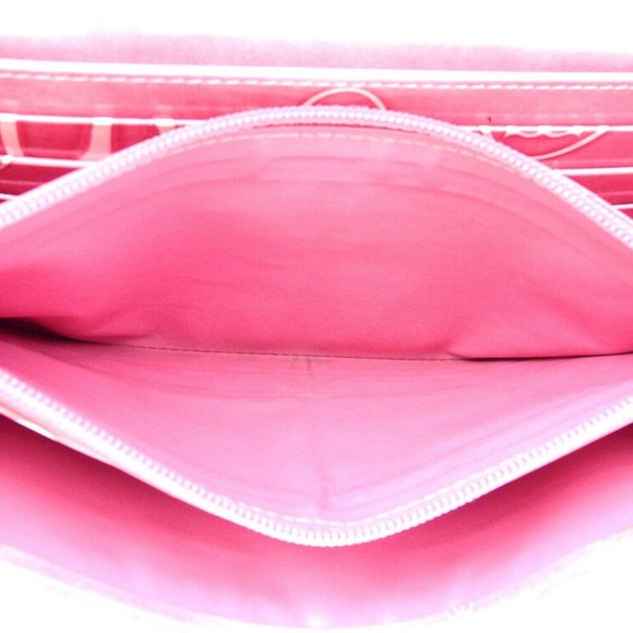 Cartier Purse Happy Birthday pink enamel leather Auth used T17526 - Picture 5 of 9